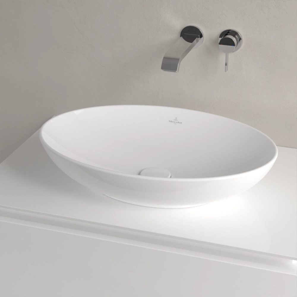 Villeroy & Boch Loop & Friends Oval Countertop Basin 560x380mm with overflow - Image 2