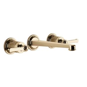 Gessi Venti20 Three Hole Wall Mounted Basin Mixer Tap