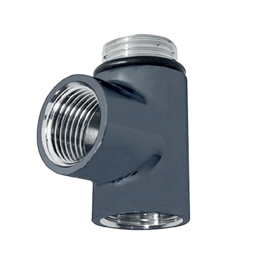 IVX Essential T Piece Mineral Anthracite 15mm