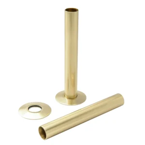 IVX Essential  15mm Tube 180mm Length Polish Brass Inc Wallplate Ring