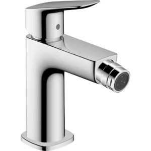 Logis Single lever bidet mixer 110 Fine with pop up waste set  Chrome