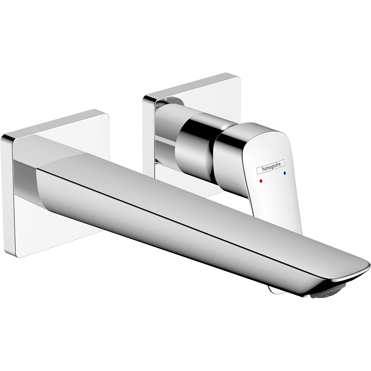 Logis Single lever basin mixer for concealed installation Fine wall mounted with spout 20,5 cm Chrome