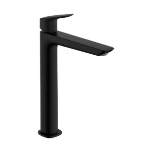 Logis Single lever basin mixer 240 Fine with pop up waste set  Matt Black