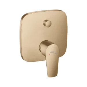 Talis E Single lever manual bath mixer for concealed installation with integrated backflow prevention  Brushed Bronze
