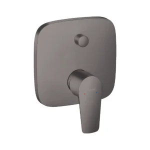 Talis E Single lever manual bath mixer for concealed installation with integrated backflow prevention  Brushed Black Chrome