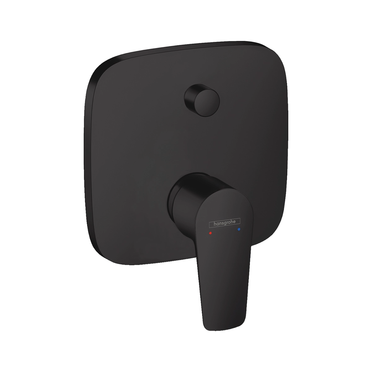 Talis E Single lever manual bath mixer for concealed installation with integrated backflow prevention Matt Black