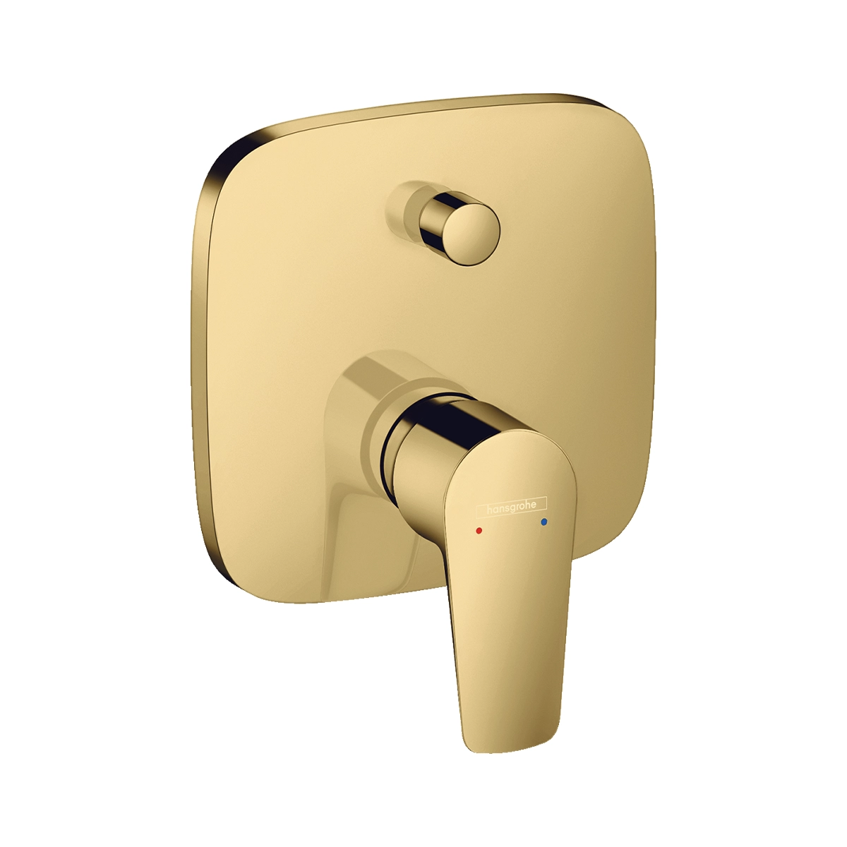 Talis E Single lever manual bath mixer for concealed installation with integrated backflow prevention Polished Gold Optic