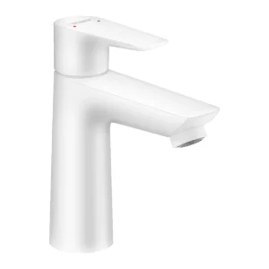 Talis E Single lever basin mixer 110 without waste  Matt White
