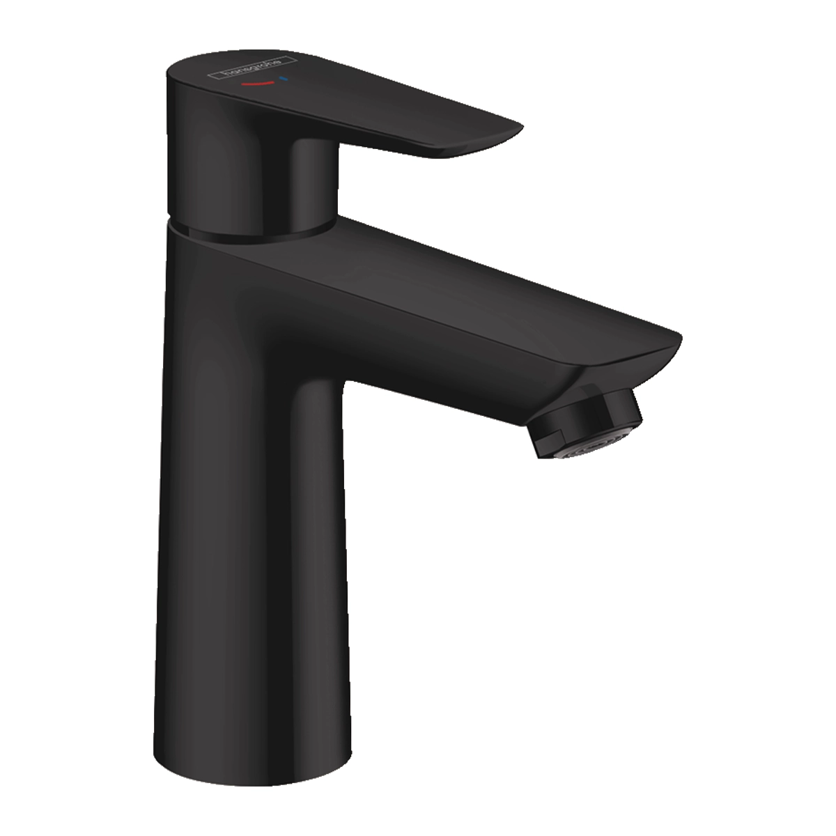 Talis E Single lever basin mixer 110 CoolStart with pop up waste Matt Black
