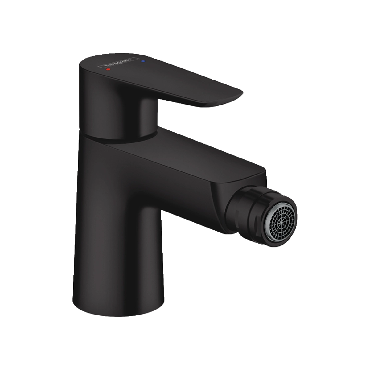 Talis E Single lever bidet mixer with pop up waste Matt Black