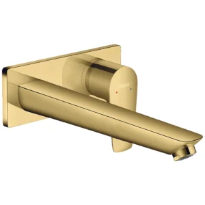 Talis E Single lever basin mixer for concealed installation with spout 22.5 cm  Polished Gold Optic