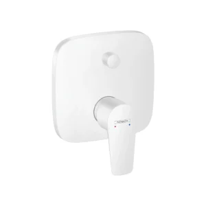 Talis E Single lever manual bath mixer for concealed installation  Matt White