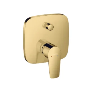 Talis E Single lever manual bath mixer for concealed installation  Polished Gold Optic