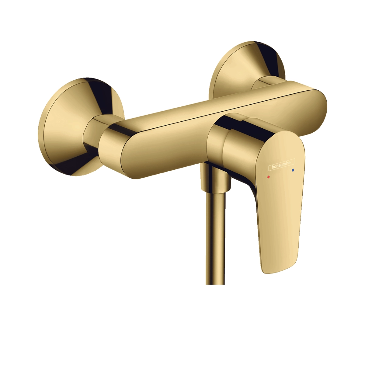 Talis E Single lever manual shower mixer for exposed installation Polished Gold Optic