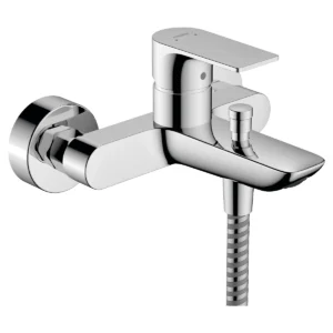 Rebris E Single lever bath mixer for exposed installation  Chrome