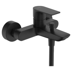 Rebris E Single lever bath mixer for exposed installation  Matt Black