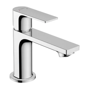 Rebris E Single lever basin mixer 80 with pop up waste set  Chrome