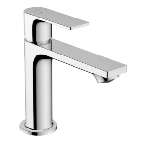 Rebris E Single lever basin mixer 110 CoolStart with metal pop up waste set  Chrome