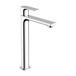 Rebris E Single lever basin mixer 240 CoolStart for washbowls with pop up waste set  Chrome
