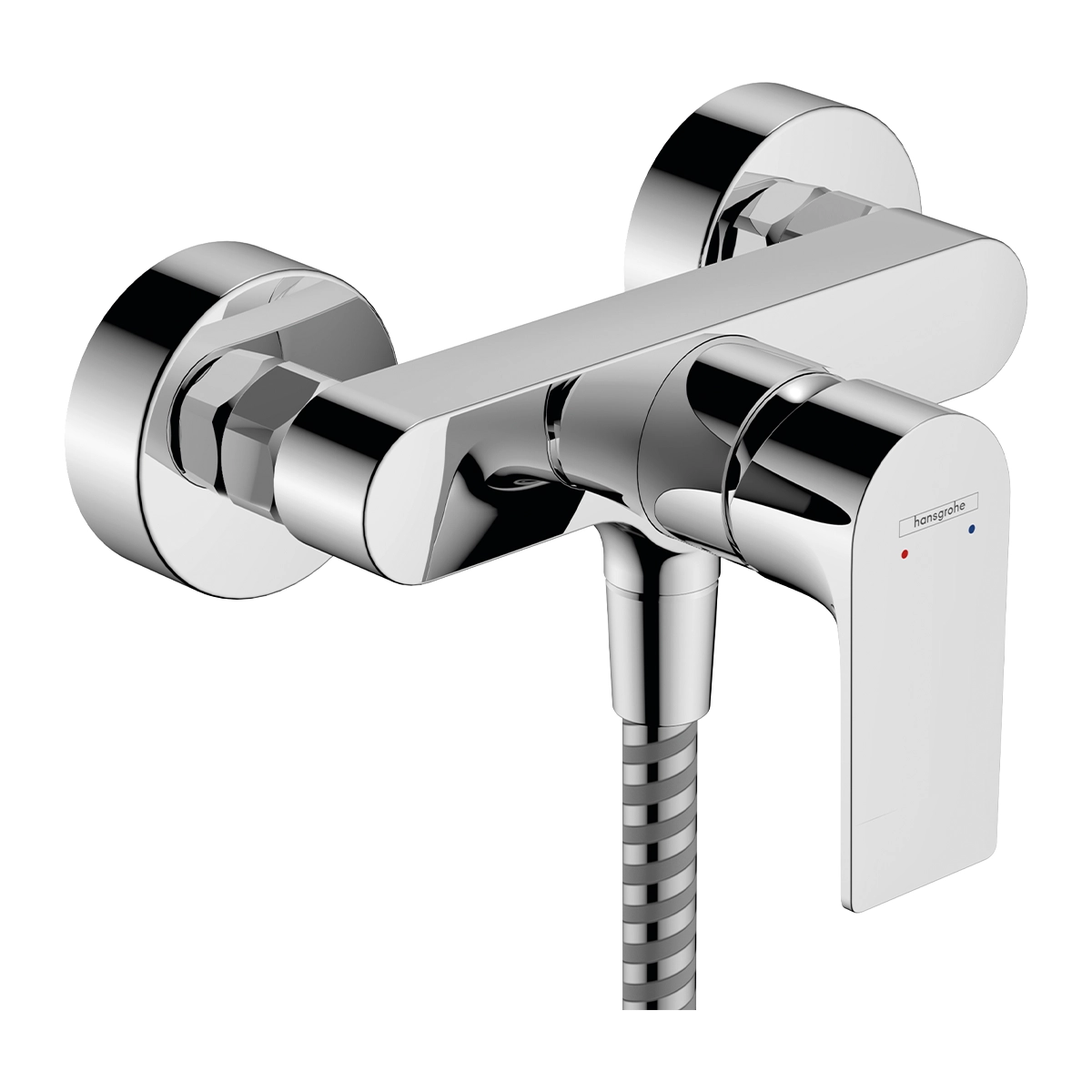 Rebris E Single lever shower mixer for exposed installation Chrome