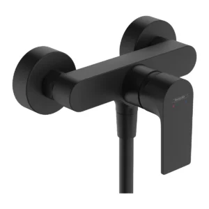 Rebris E Single lever shower mixer for exposed installation  Matt Black