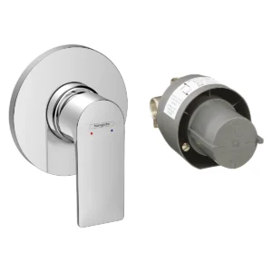 Rebris E Single lever shower mixer set for concealed installation  Chrome