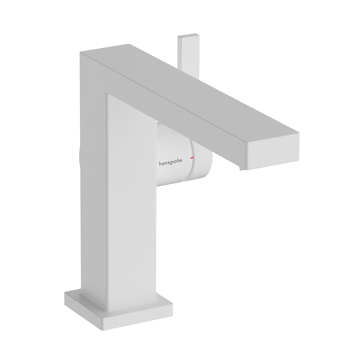 Tecturis E Single lever basin mixer 110 Fine CoolStart EcoSmart+ with pop up waste set Matt White