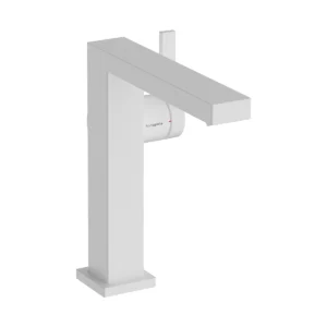 Tecturis E Single lever basin mixer 150 Fine CoolStart EcoSmart+ with push open waste set  Matt White
