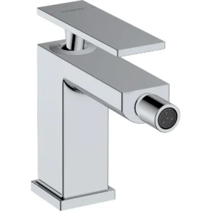 Tecturis E Single lever bidet mixer with pop up waste set  Chrome