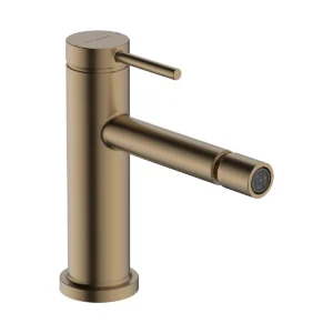 Tecturis S single lever bidet mixer with waste set  Brushed Bronze