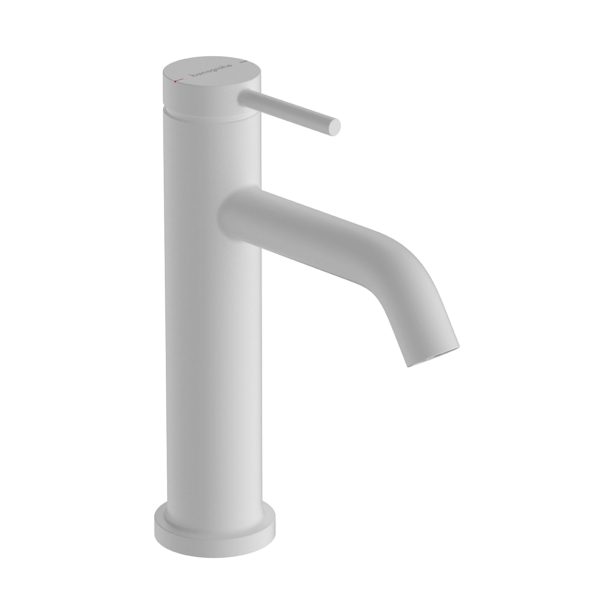 Tecturis S Single lever basin mixer 110 EcoSmart+ with pop up waste set Matt White