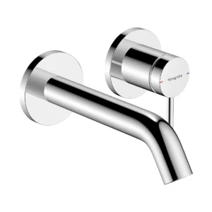 Tecturis S Single lever basin mixer for concealed installation wall mounted EcoSmart+ with spout 16,5 cm  Chrome
