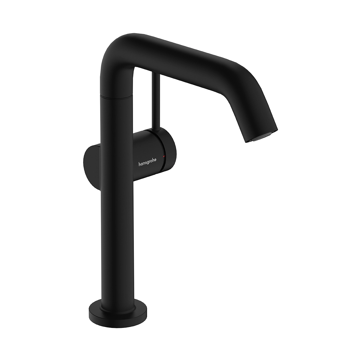 Tecturis S Single lever basin mixer 210 Fine CoolStart EcoSmart+ with swivel spout and push open waste set Matt Black