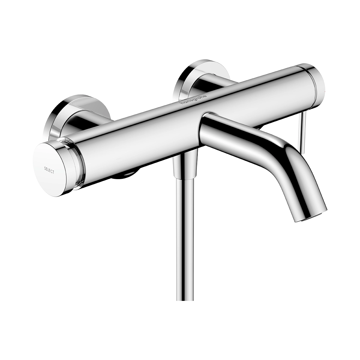 Tecturis S Single lever bath mixer for exposed installation Chrome