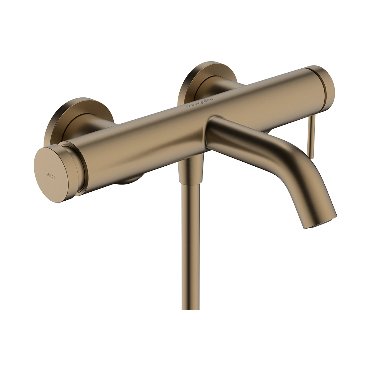 Tecturis S Single lever bath mixer for exposed installation Brushed Bronze
