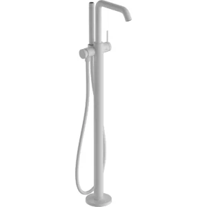 Tecturis S Single lever bath mixer floor standing  Matt White