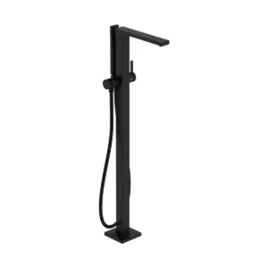 Tecturis E Single lever bath mixer floor standing  Matt Black
