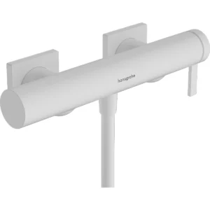 Tecturis E Single lever shower mixer for exposed installation  Matt White