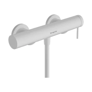 Tecturis S Single lever shower mixer for exposed installation  Matt White