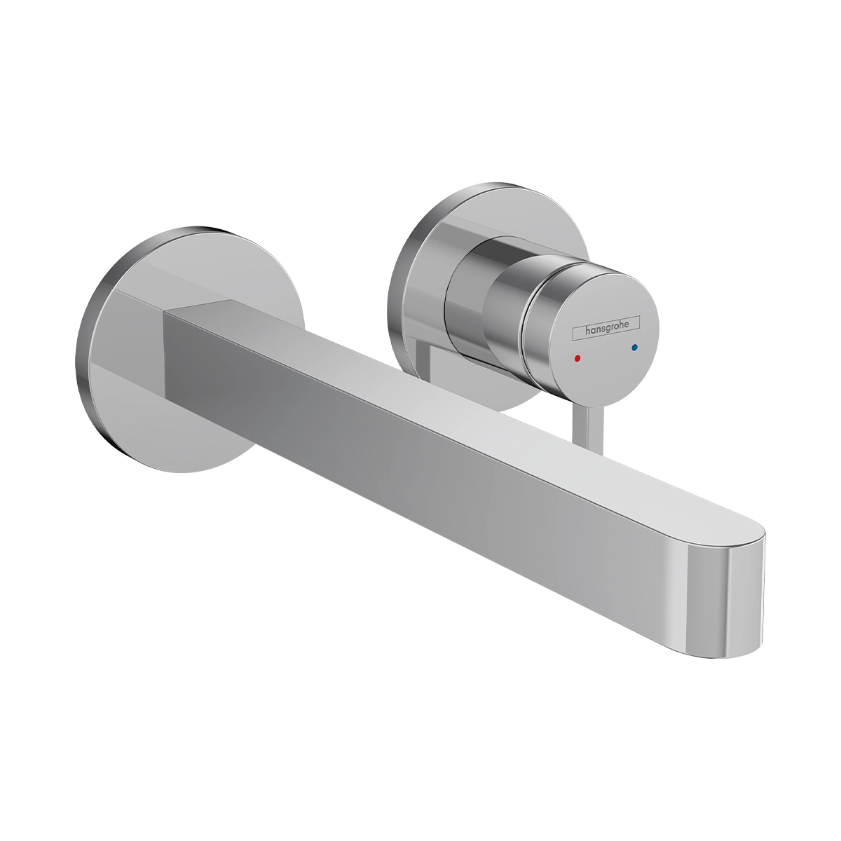 Finoris Single lever basin mixer for concealed installation wall mounted with spout 22,8 cm Chrome