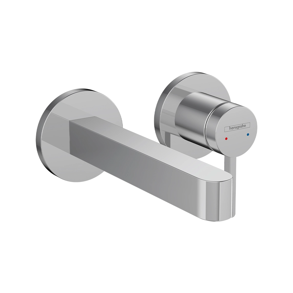 Finoris Single lever basin mixer for concealed installation wall mounted with spout 16,8 cm Chrome