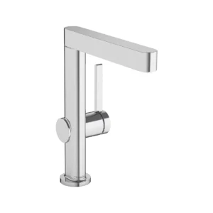 Finoris Single lever basin mixer 230 with swivel spout and push open waste set  Chrome