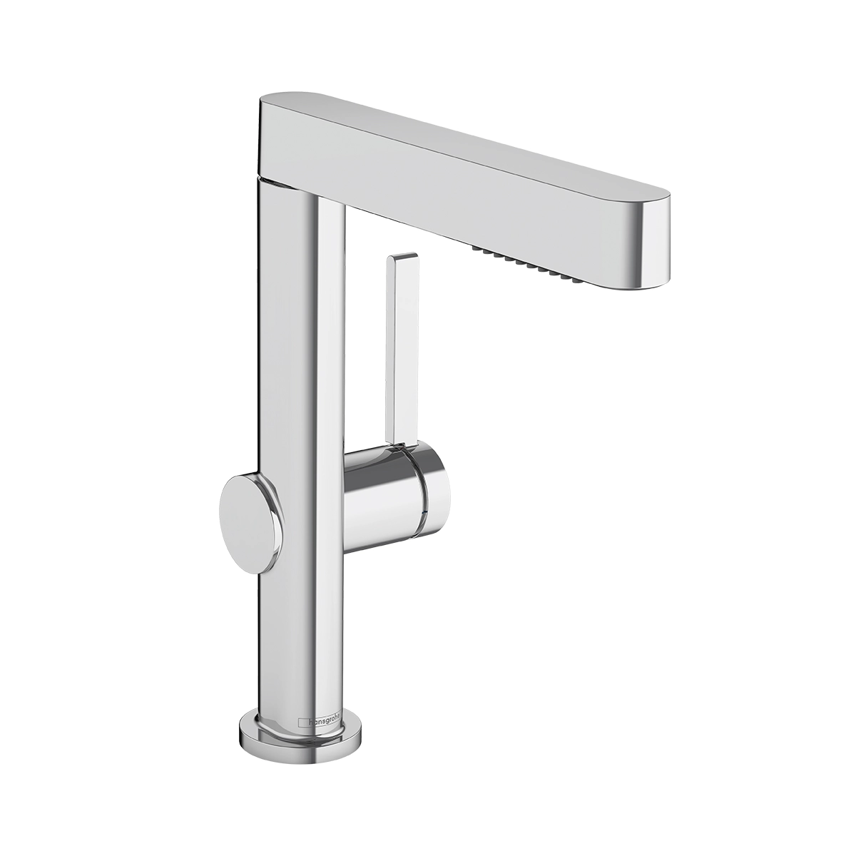 Finoris Single lever basin mixer 230 with pull out spray, 2jet and push open waste set Chrome