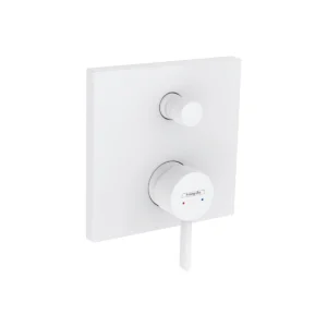 Finoris Single lever bath mixer for concealed installation with integrated security combination according to EN1717  Matt White