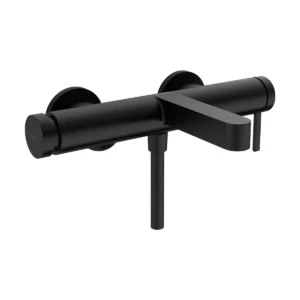 Finoris Single lever bath mixer for exposed installation  Matt Black