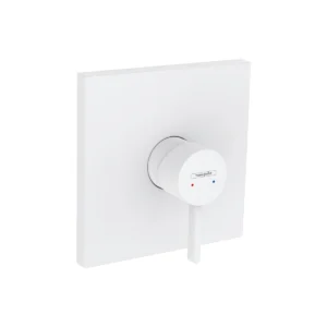 Finoris Single lever shower mixer for concealed installation  Matt White