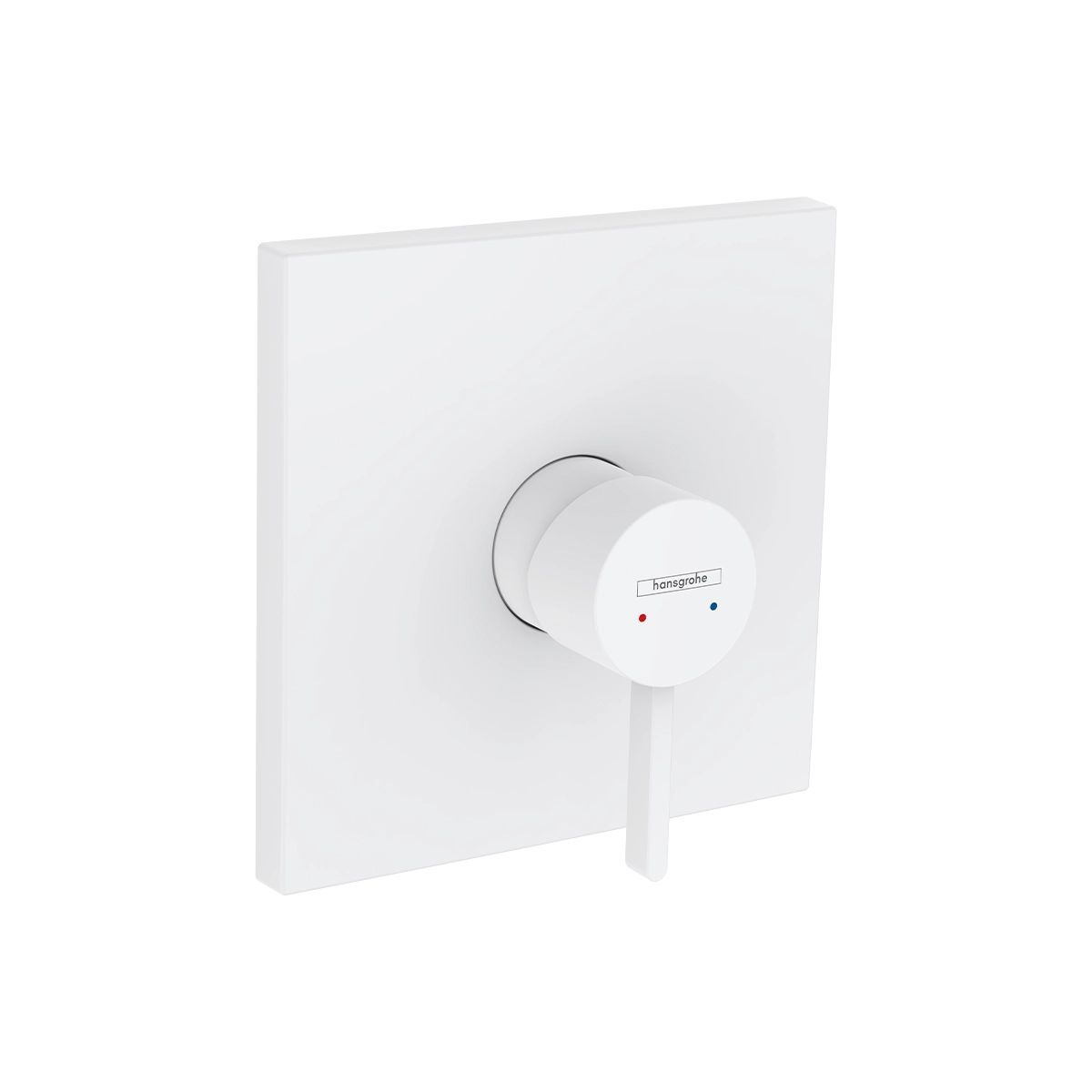 Finoris Single lever shower mixer for concealed installation Matt White