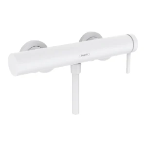 Finoris Single lever shower mixer for exposed installation  Matt White