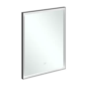 Villeroy & Boch Subway 3.0 Mirror with lighting - Matt Black, 600mm