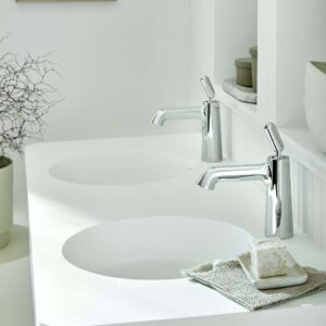 Vado Arrondi Mono Basin Mixer with Universal Waste